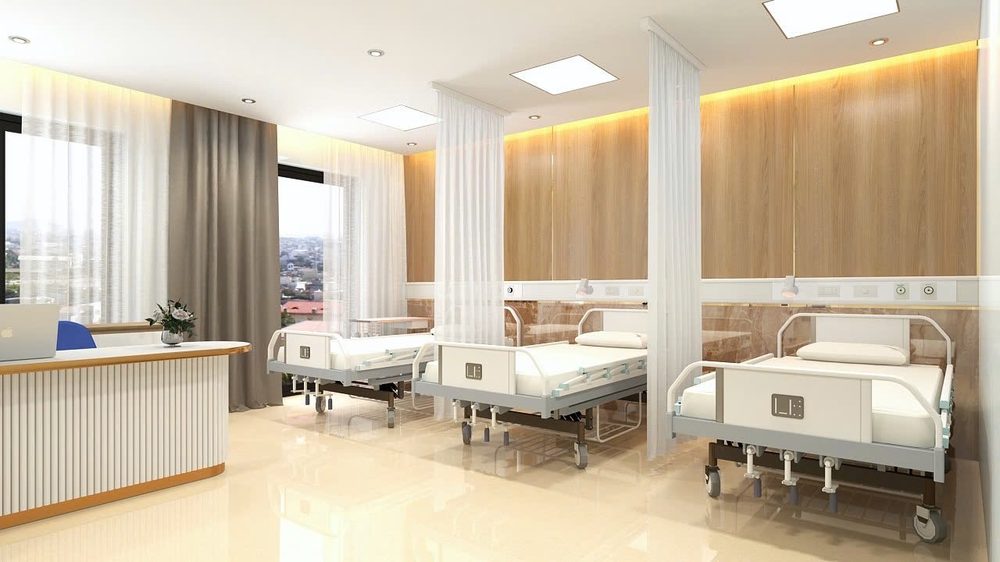 Phòng hồi sức với giường bệnh tại Bệnh viện Thẩm mỹ Kangnam